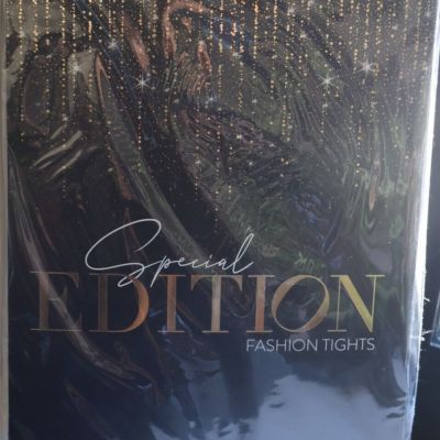 BRAND NEW Calzedonia Women's SPECIAL EDITION RHITESTONE TASSELS Tights XS/S
